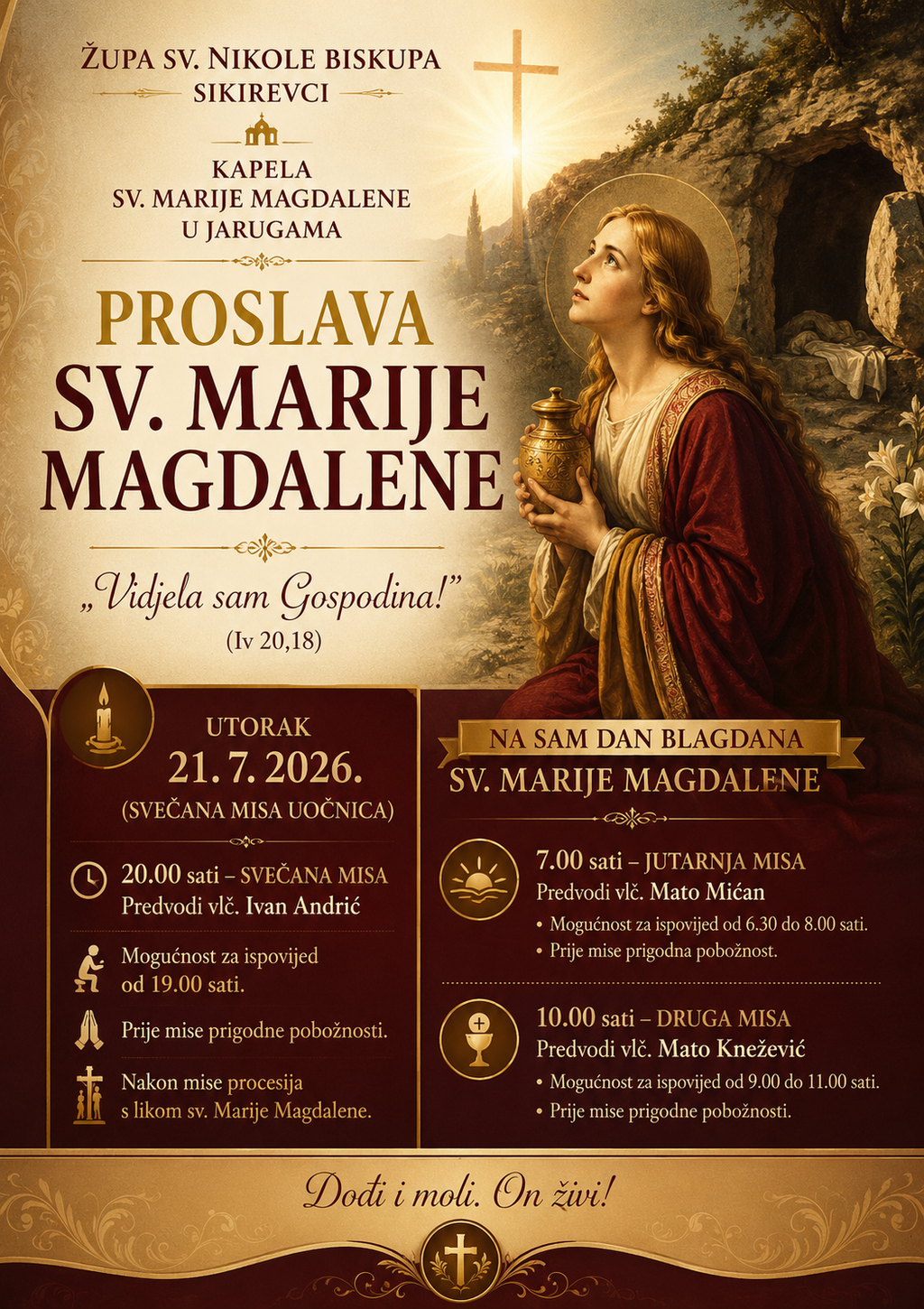 BLAGDAN SV. ILIJE PROROKA I BLAGDAN SV. MARIJE MAGDALENE